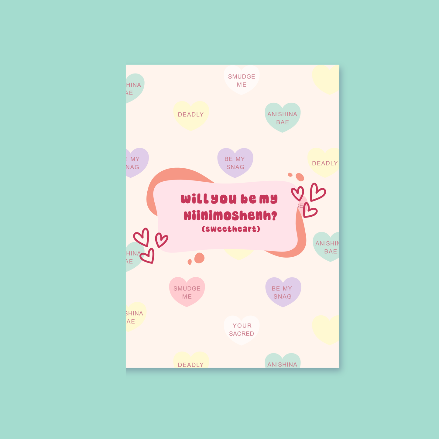 Will you be my Niinimoshenh Valentines Day Card