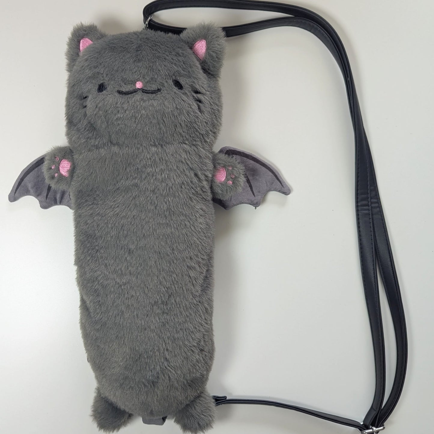 Scruffy the Bat Cat Plush Bag
