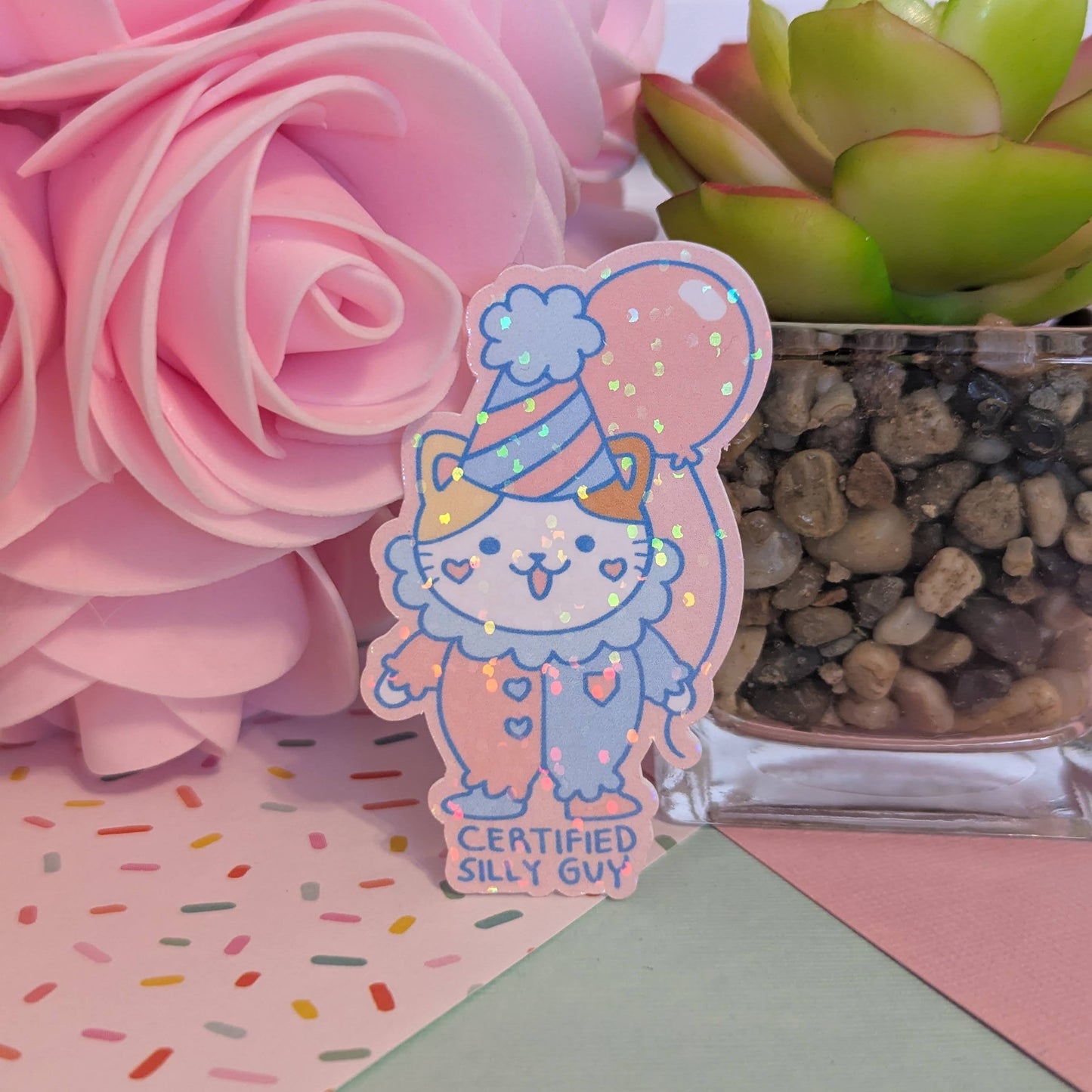 Certified Silly Guy Holographic Sticker