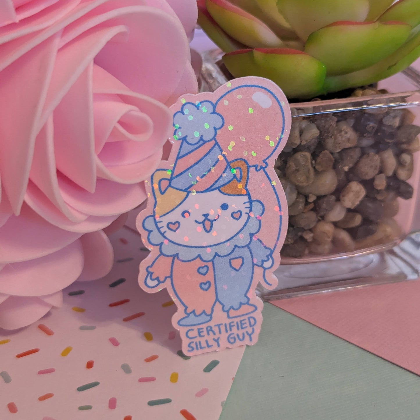 Certified Silly Guy Holographic Sticker