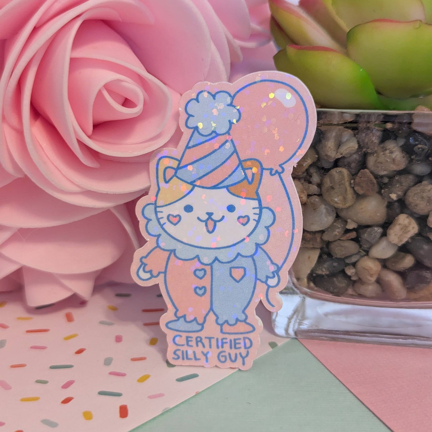 Certified Silly Guy Holographic Sticker