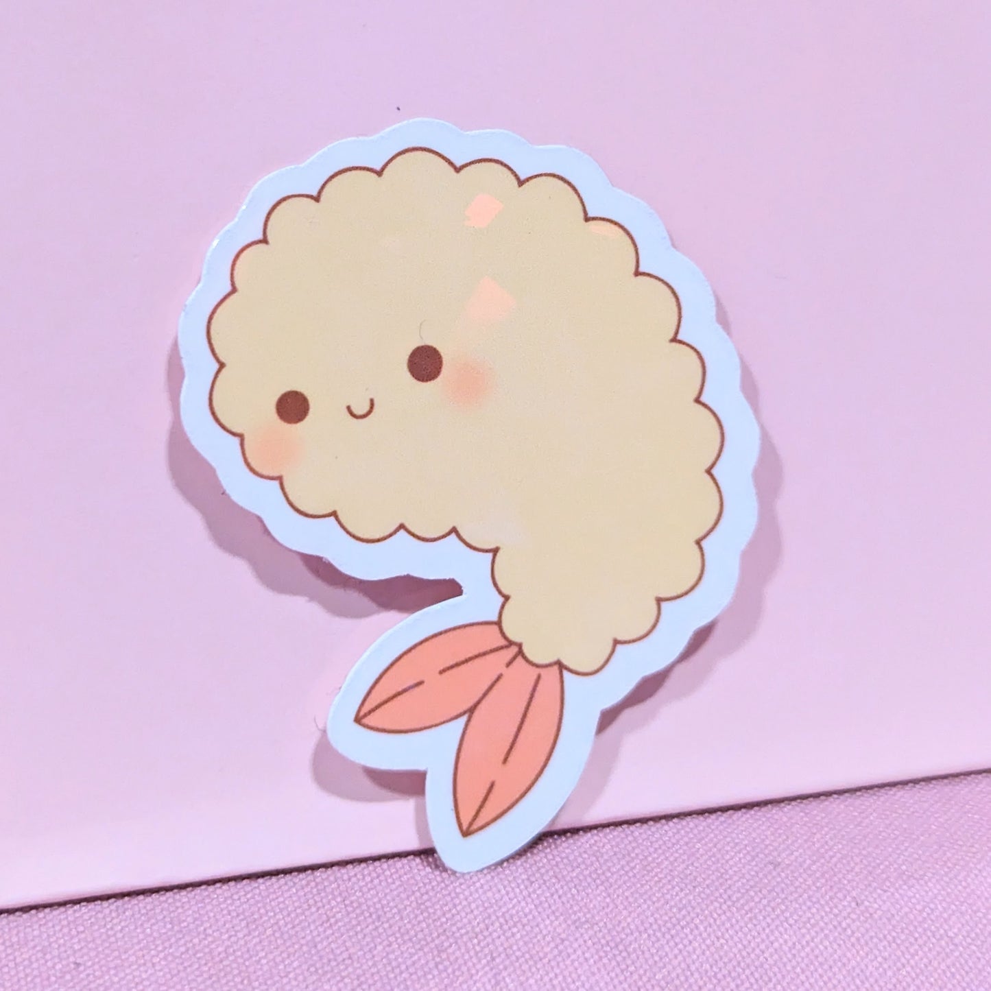 Shrimp Tempura Holographic Sticker