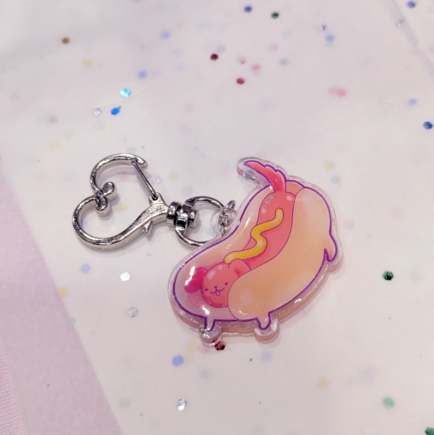 Hot Dog Keychain