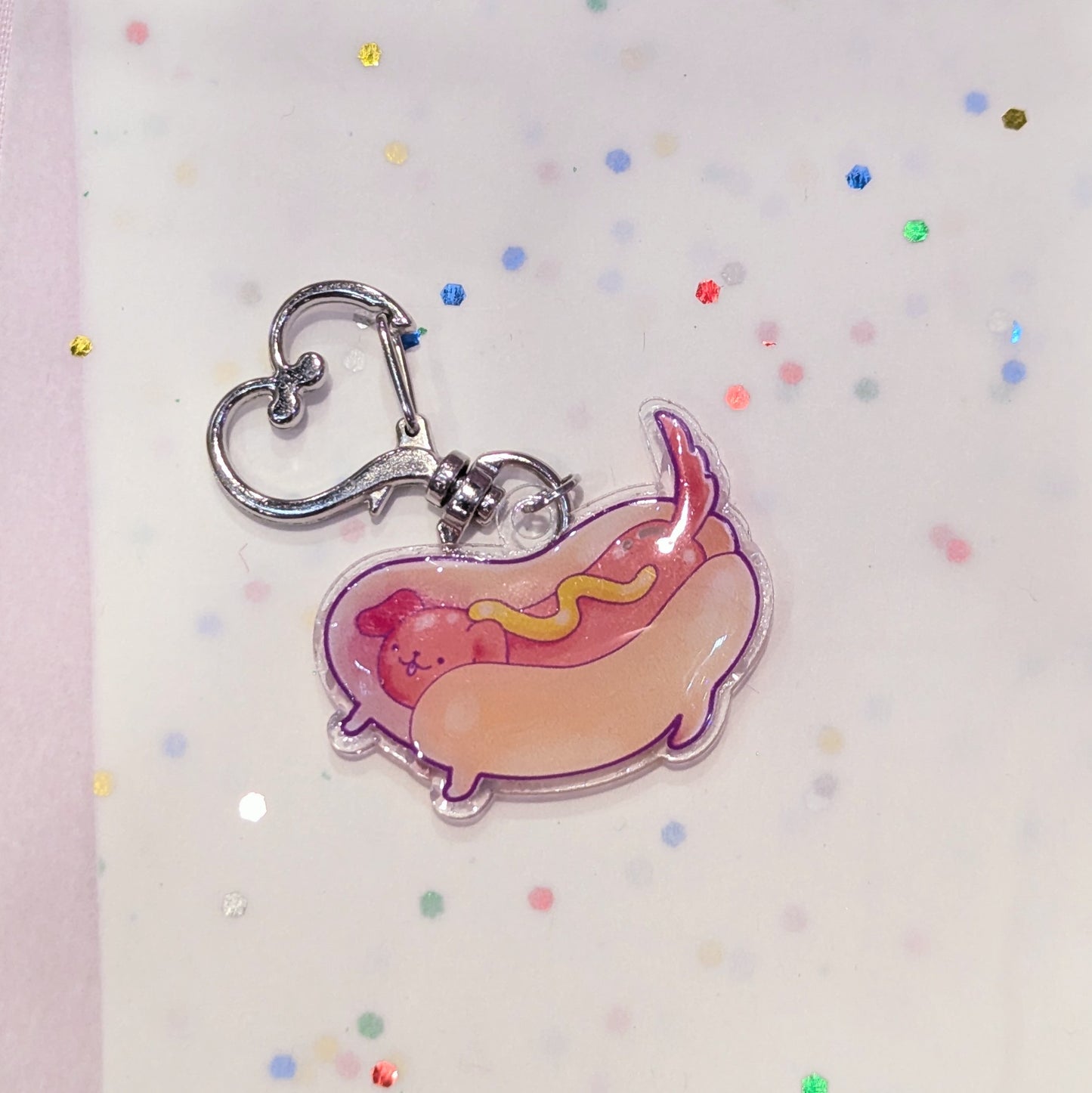 Hot Dog Keychain