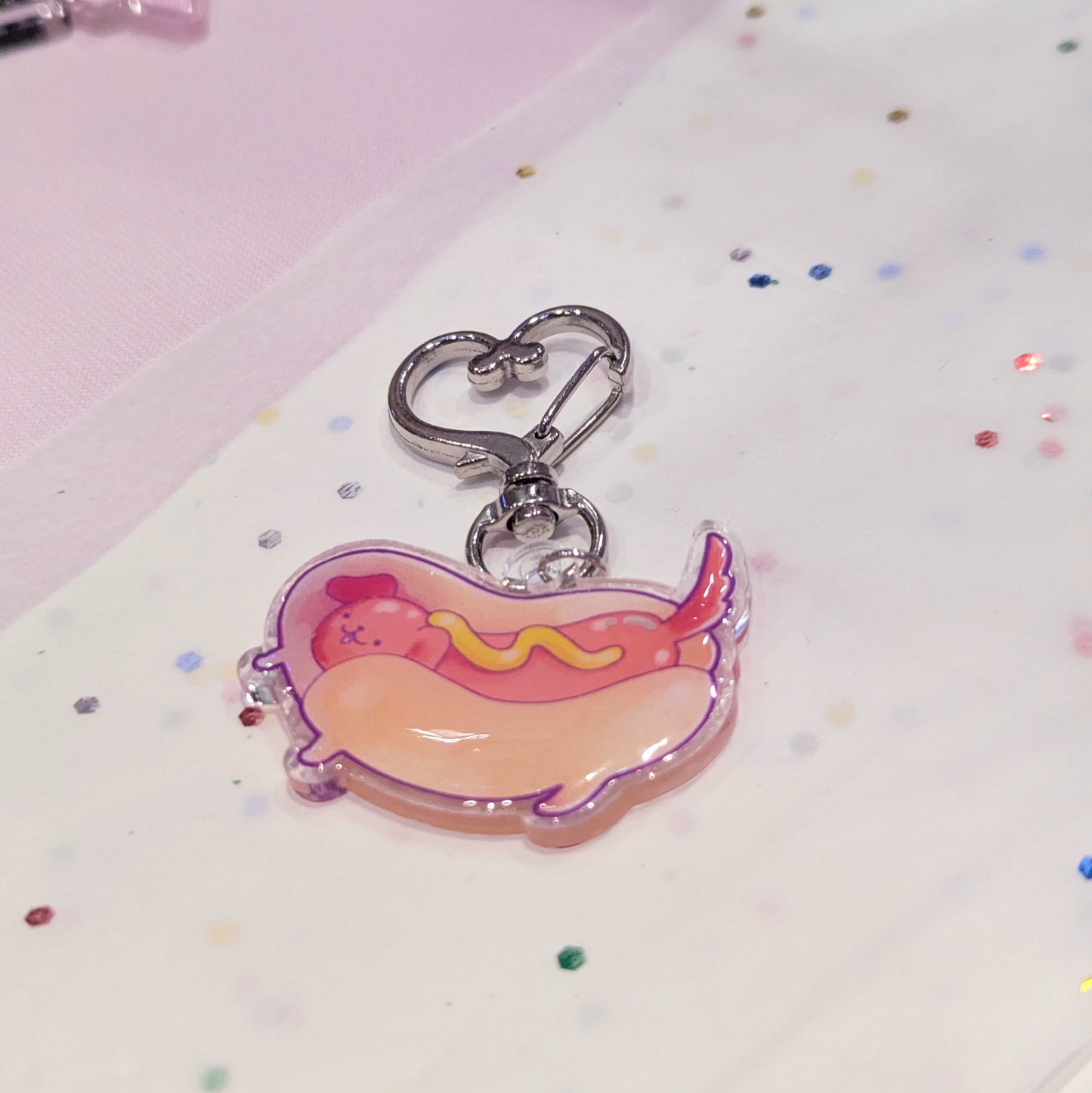 Hot Dog Keychain