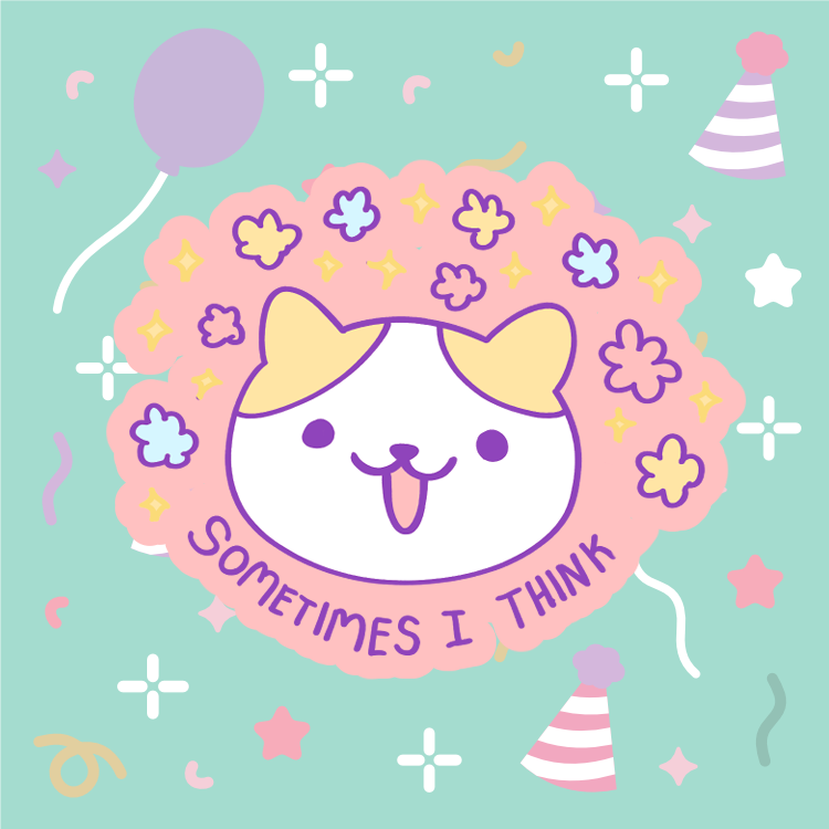 Sometimes I Think Holographic Sticker