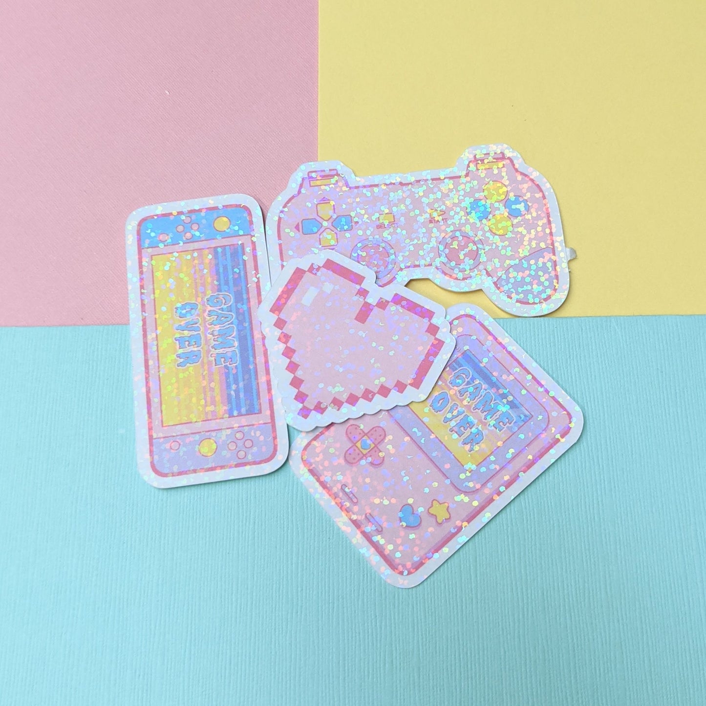 Video Game Holographic Sticker Pack (4)