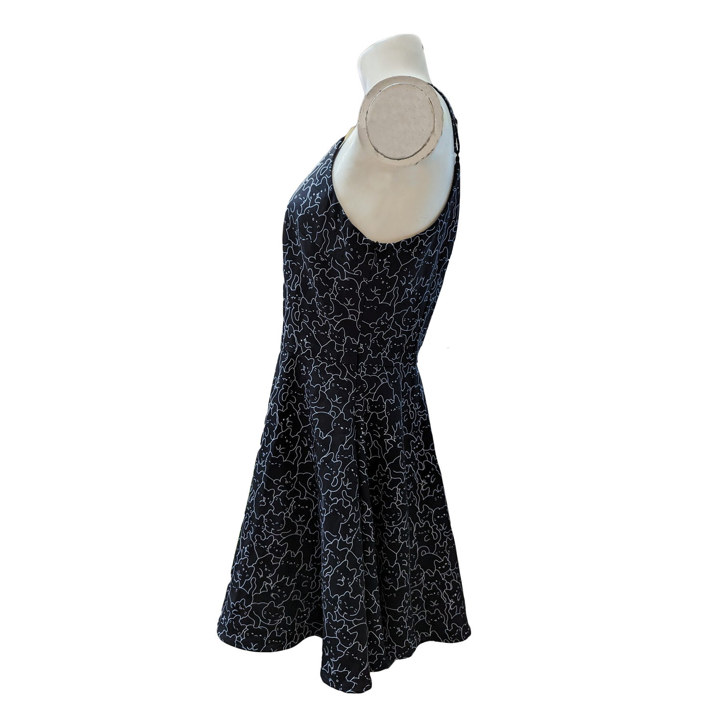 Cat Collage Dress with Pockets