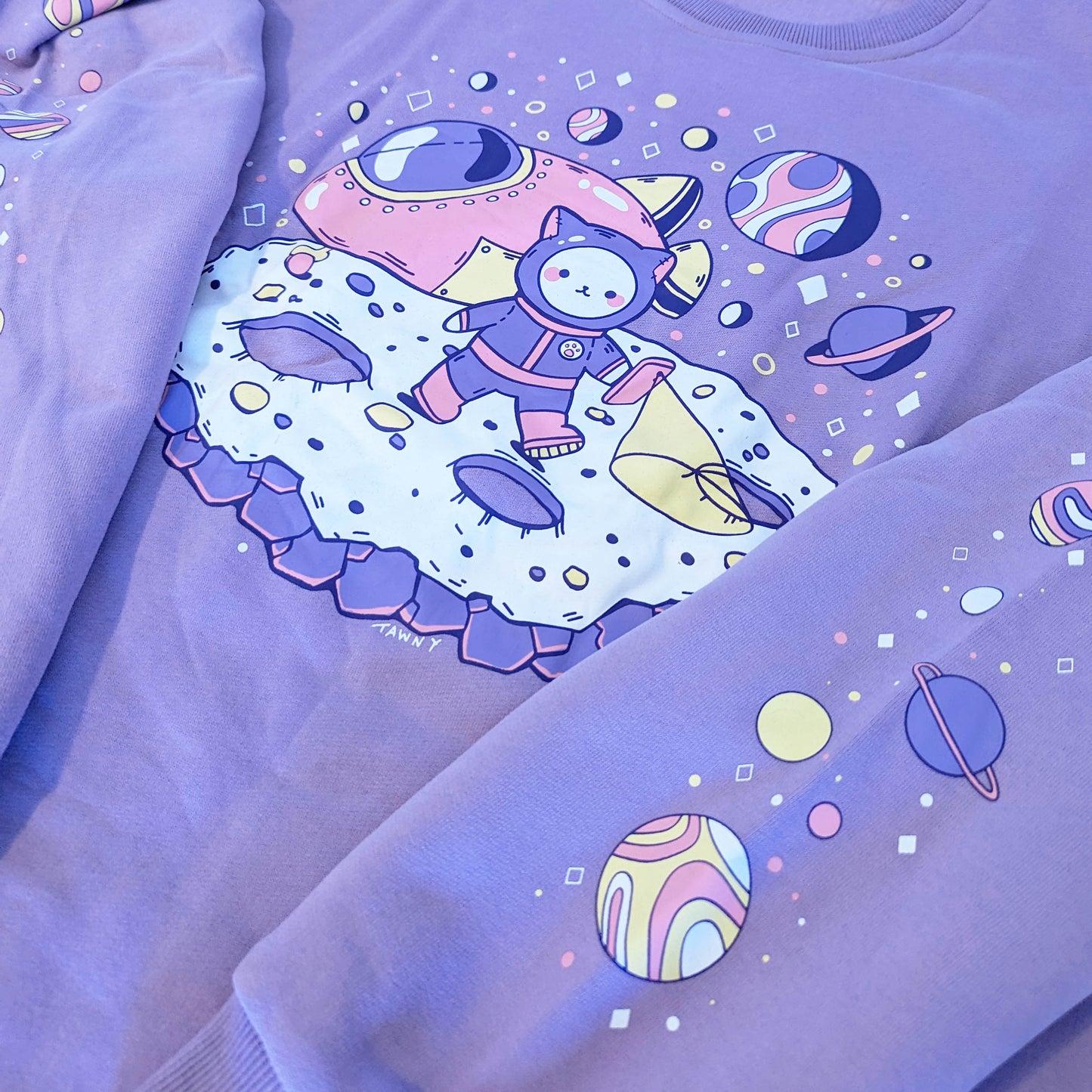 Marsh the Astronaut Fleece-Lined Pullover Crewneck