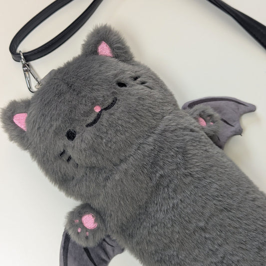 Scruffy the Bat Cat Plush Bag