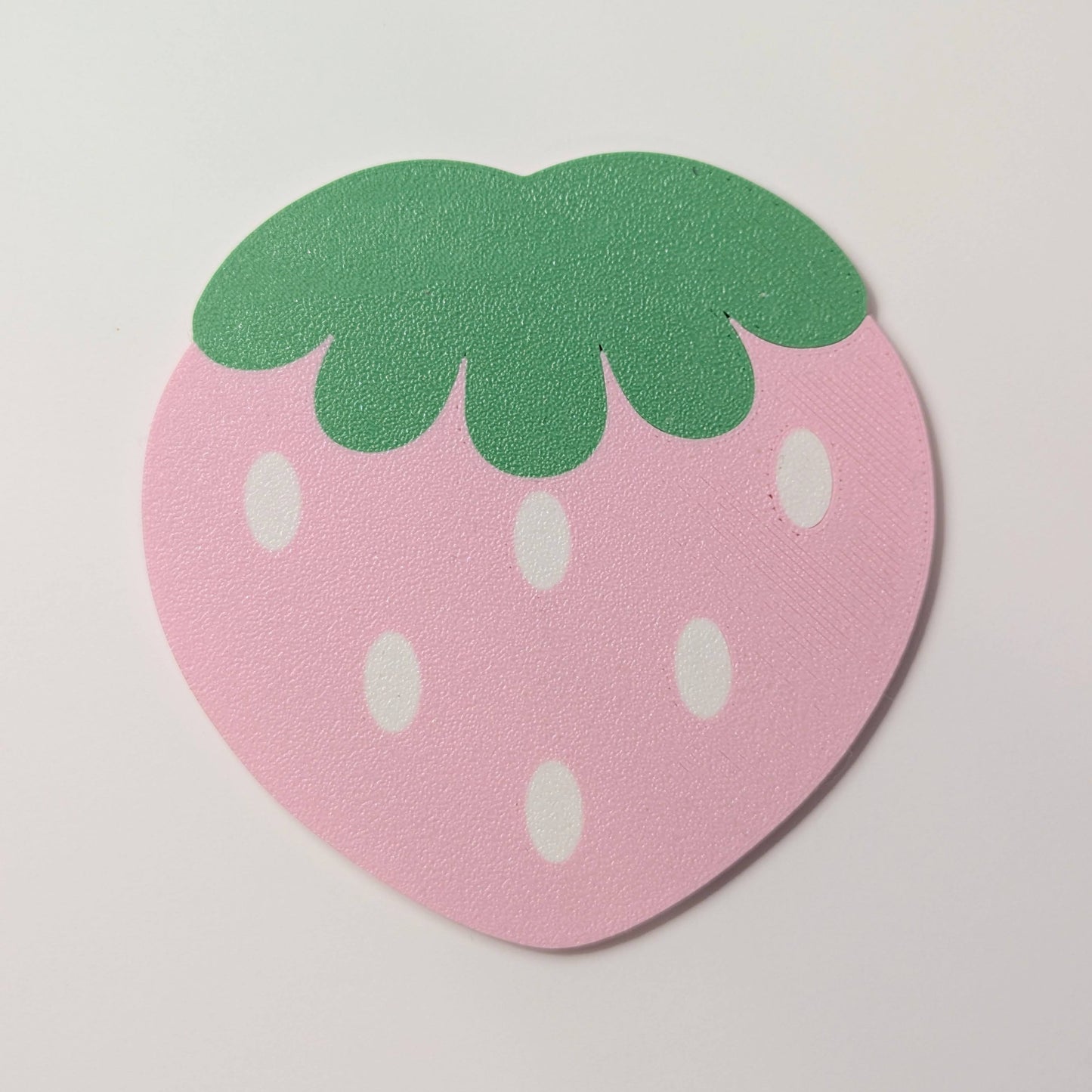 Pink Strawberry Coaster Set