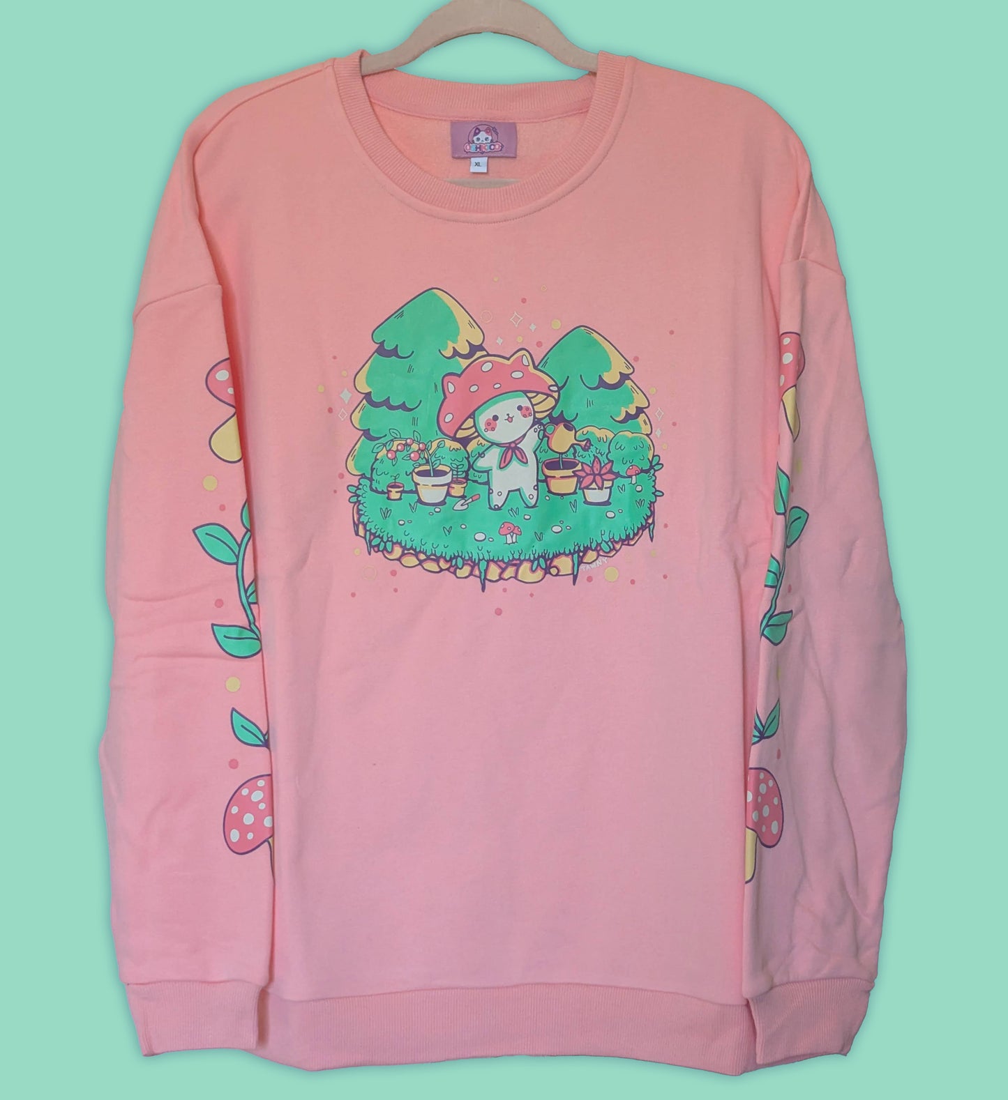 Nova the Mushroom Fleece-Lined Pullover Crewneck