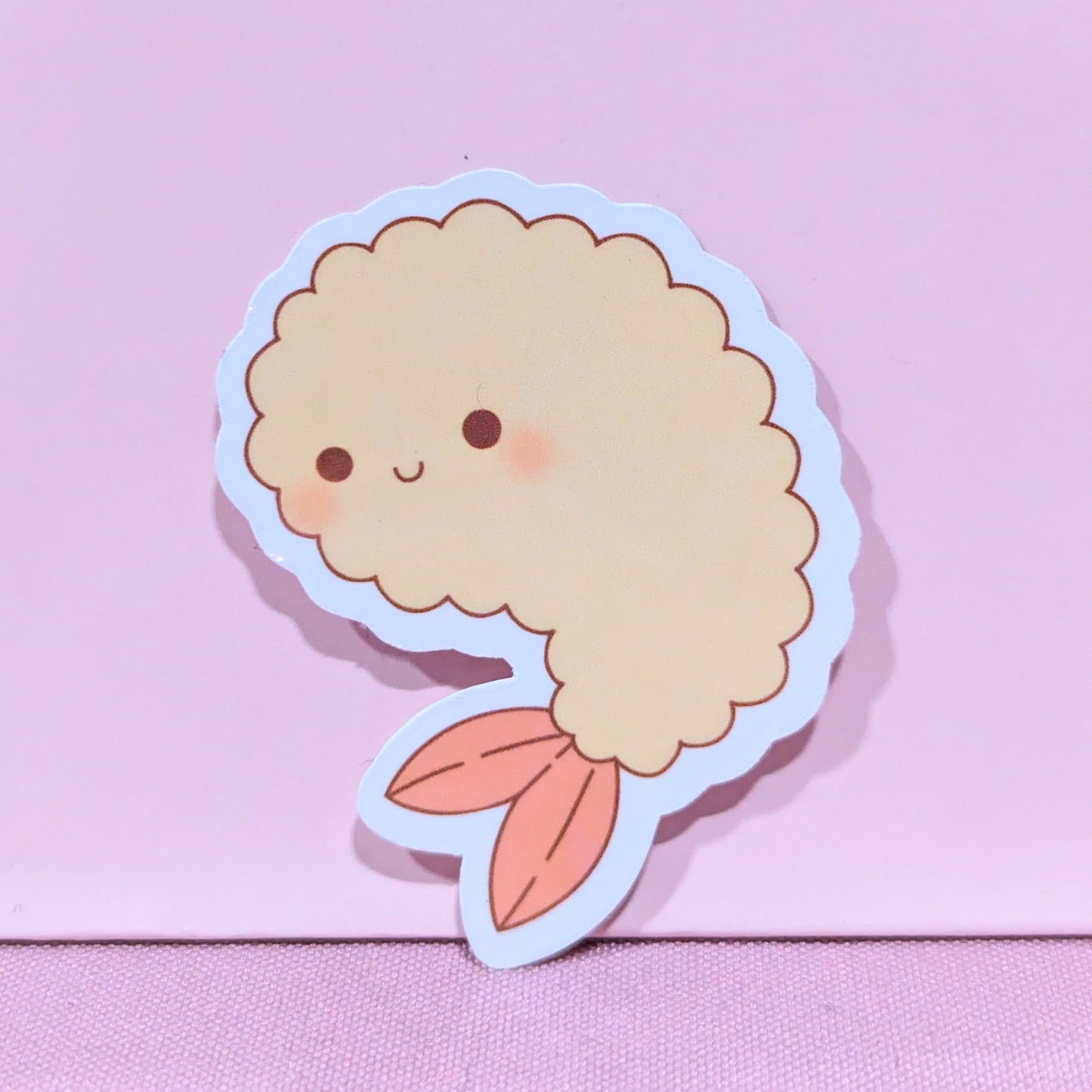 Shrimp Tempura Holographic Sticker