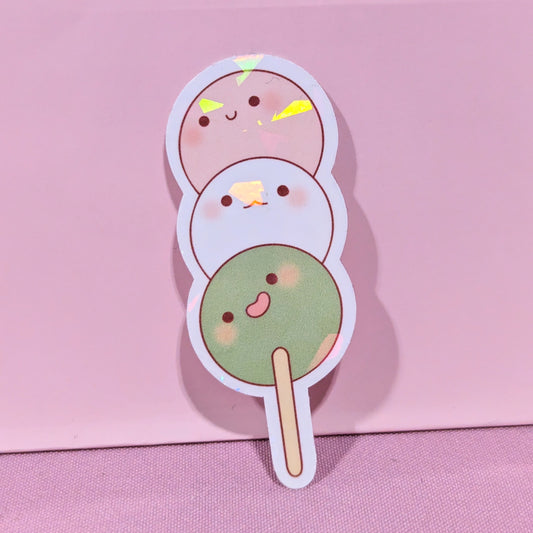 Dango Holographic Sticker
