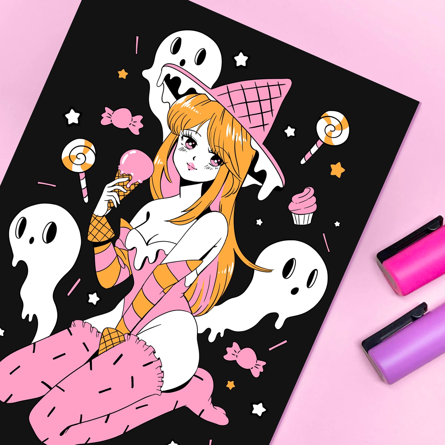 Candy Witch Holographic 5 x 7 Print
