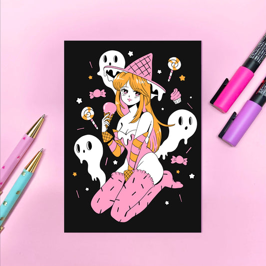 Candy Witch Holographic 5 x 7 Print