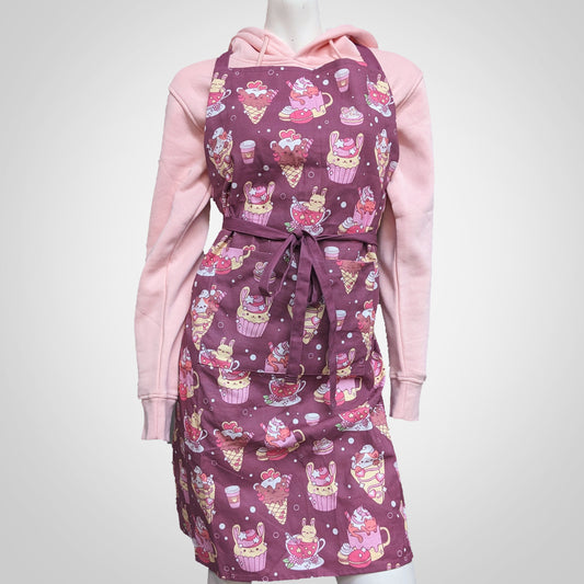 Cafe Apron and Baking Mitts Set